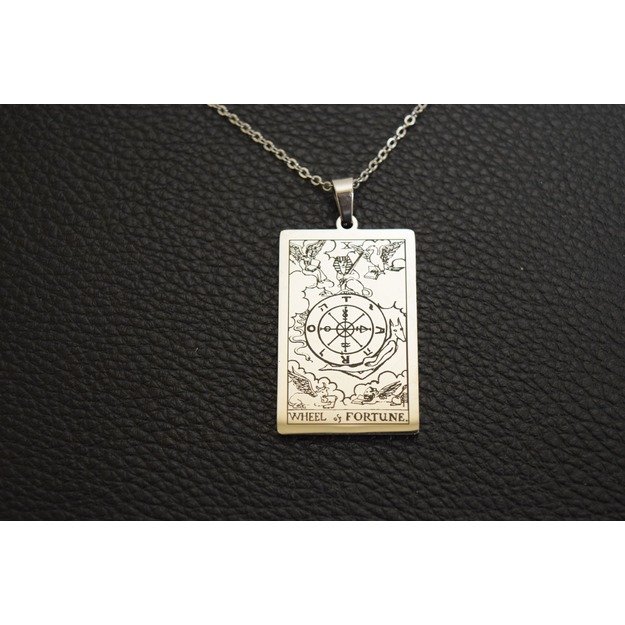 Taro kortų amuletas - Fortūnos ratas.