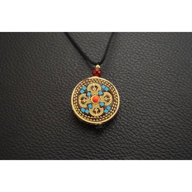 Vajra (double), amulet of luck, protection, strength (Tibetan)