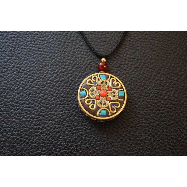 Vajra (double), amulet of luck, protection, strength (Tibetan)