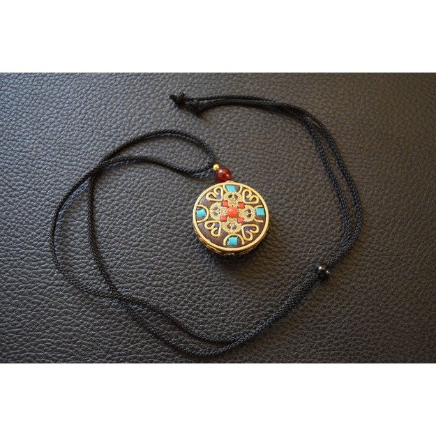 Vajra (double), amulet of luck, protection, strength (Tibetan)
