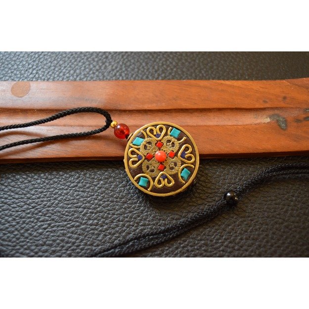 Vajra (double), amulet of luck, protection, strength (Tibetan)