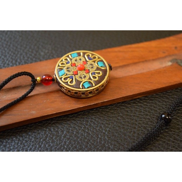 Vajra (double), amulet of luck, protection, strength (Tibetan)